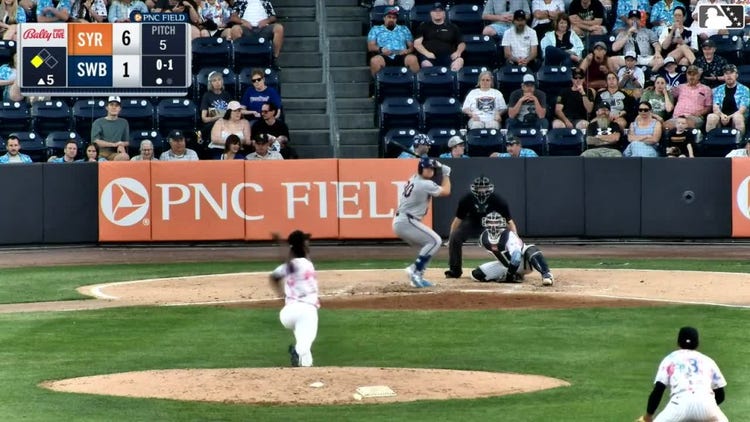 Ben Rortvedt singles on a line drive to center fielder Spencer Jones. Ryan Clifford scores.