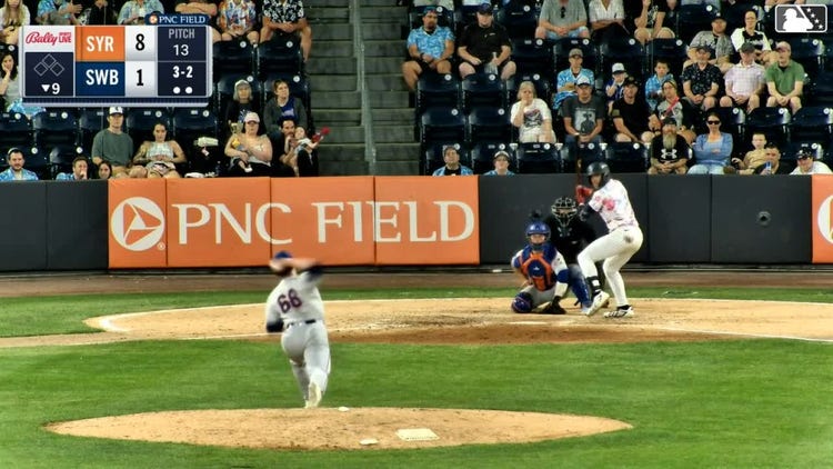 George Lombard Jr. strikes out swinging.